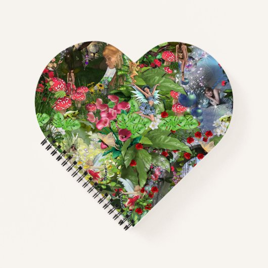 妖精の王国の森の夢の国のファンタジーの物語 ノートブック (正面)