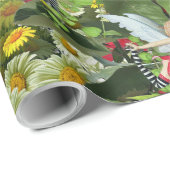 妖精の王国の森の夢の国のファンタジーの物語 ラッピングペーパー (ロールコーナー)