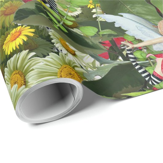 妖精の王国の森の夢の国のファンタジーの物語 ラッピングペーパー (ロールコーナー)