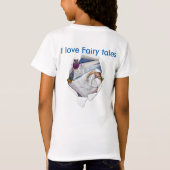 妖精の王国の森の夢の国のファンタジーの物語 Tシャツ (裏面)