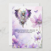 妖精の王女の魅惑の庭のメラニお洒落ン 招待状 (裏面)