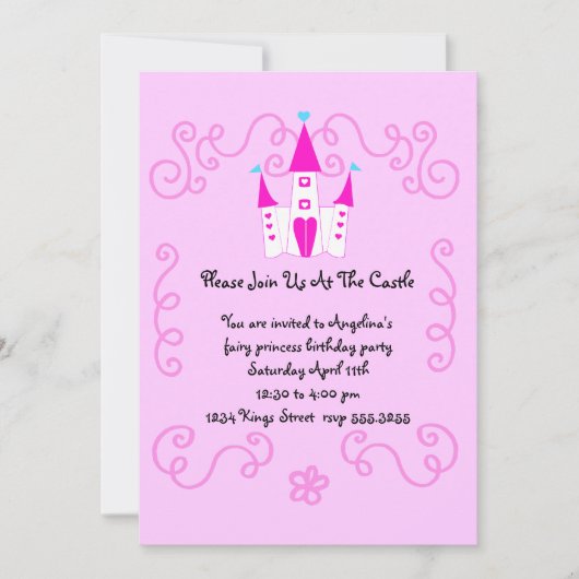 妖精の王女招待状 招待状 (正面)