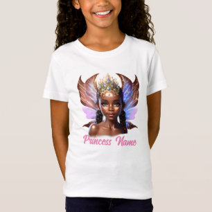 妖精の王女DIY名ガールズバースデーテーマ Tシャツ