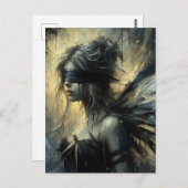 妖精の目隠し ポストカード (正面/裏面)