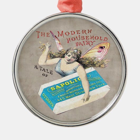 妖精の石鹸のオーナメント メタルオーナメント (正面)