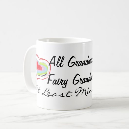 妖精の祖母のマグ コーヒーマグカップ (正面左)