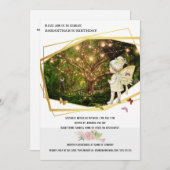 妖精の秘密の庭の魔法の蝶の光 招待状 (正面/裏面)