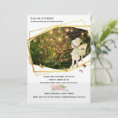 妖精の秘密の庭園の魔法の蝶のランタン 招待状 (スタンド正面)