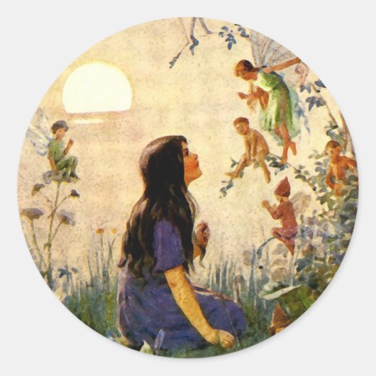 妖精の秘密シールの周り ラウンドシール (正面)