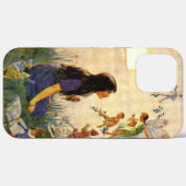 妖精の秘密 – アンティークはがき Case-Mate iPhoneケース (裏面 (横))