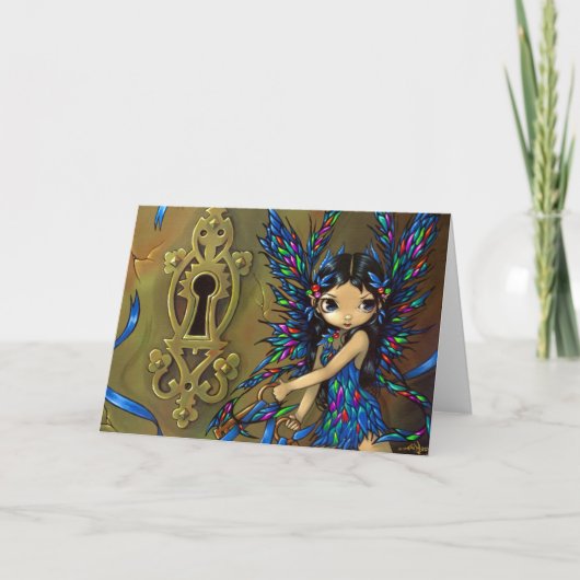 「妖精の秘密」グリーティングカード カード (正面)