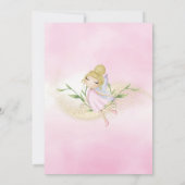 妖精の第2回第3回第4回第5回誕生日森キノコ 招待状 (裏面)