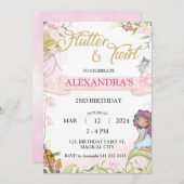 妖精の第2回第3回第4回第5回誕生日森キノコ 招待状 (正面/裏面)