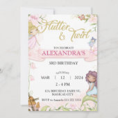 妖精の第3回45番目の第6番目の第7誕生日キノコ 招待状 (正面)