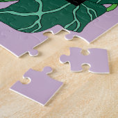 妖精の紫色の赤いキノコゴシック ジグソーパズル (側面)