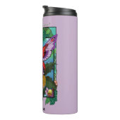 妖精の紫色の赤いキノコゴシック タンブラー (回転右)