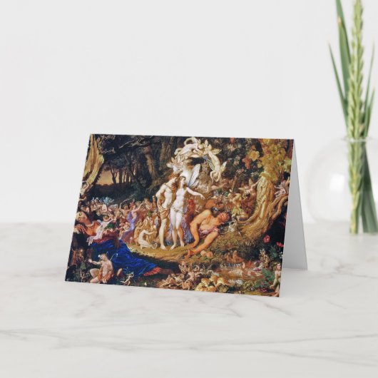 妖精の絵画"Oberonおよびチタニア" シーズンカード (正面)