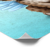 妖精の羽が青い可愛いチートカブ ポスター (角)