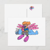 妖精の翼のピエロ ポストカード (正面/裏面)