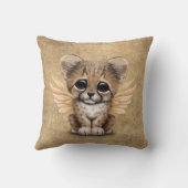 妖精の翼を持つかわいいチータカブス クッション (裏面)