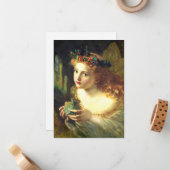 妖精の肖像画アートノートカード ノートカード (正面/裏面インサイチュ)