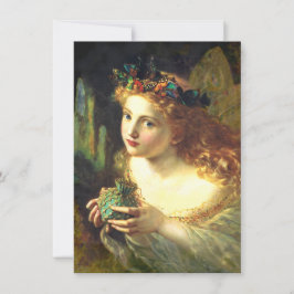 妖精の肖像画アートノートカード ノートカード