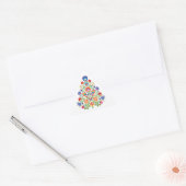 妖精の花々:伝承のクリスマスタペストリー 三角形シール (封筒)