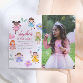 妖精の花の女の子の写真 誕生日パーティー