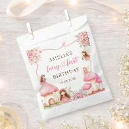 妖精の花の女の子 1歳の誕生日パーティー フェイバーバッグ