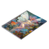 妖精の花の女性ファンタジーアート ノートブック (左側)