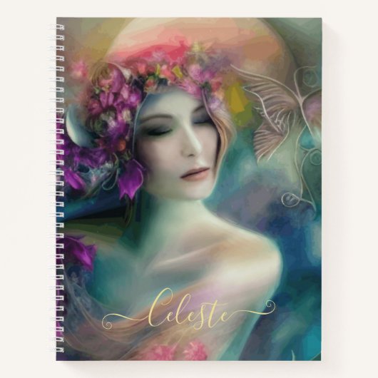 妖精の花の庭の水の色 ノートブック (正面)