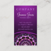 妖精の花の曼荼羅 名刺 (裏面)