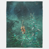 妖精の花の玉の月光 フリースブランケット (正面)