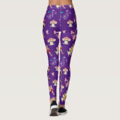 妖精の花バタフライキノコ紫のテーマ レギンス (裏面)