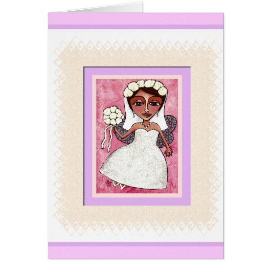 妖精の花嫁-ブライダル、結婚式の招待状 (正面)