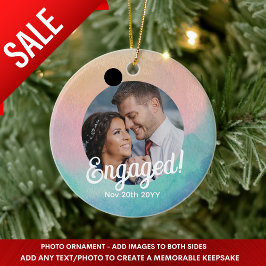 妖精の花PHOTOクリスマスデコリミニマルー セラミックオーナメント