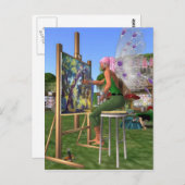 妖精の芸術家 ポストカード (正面/裏面)