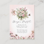 妖精の蜂 花束 おむつくじ 女の子 エンクロージャーカード (正面)