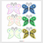 妖精の蝶の翼の工芸品 シール (シート)