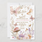 妖精の蝶の誕生日のホイミカルなパーティー招待状 招待状 (正面)