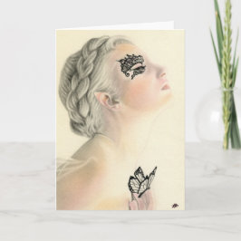 妖精の蝶挨拶状 カード