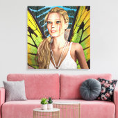 妖精の蝶 キャンバスプリント (インサイチュ (リビング))