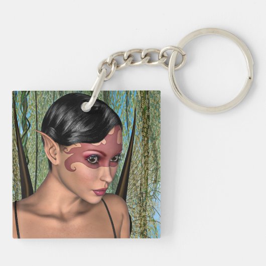 妖精の蝶 キーホルダー (裏面)