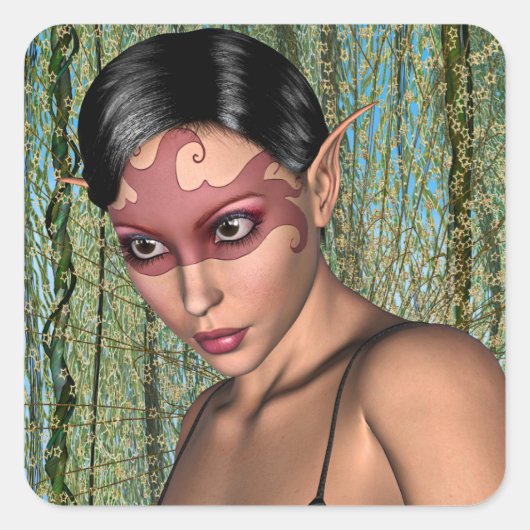 妖精の蝶 スクエアシール (正面)