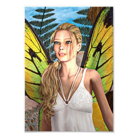 妖精の蝶 フォトプリント            (正面)