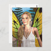 妖精の蝶 ポストカード (正面/裏面)