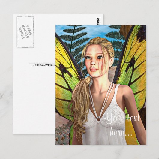 妖精の蝶 ポストカード (正面/裏面)