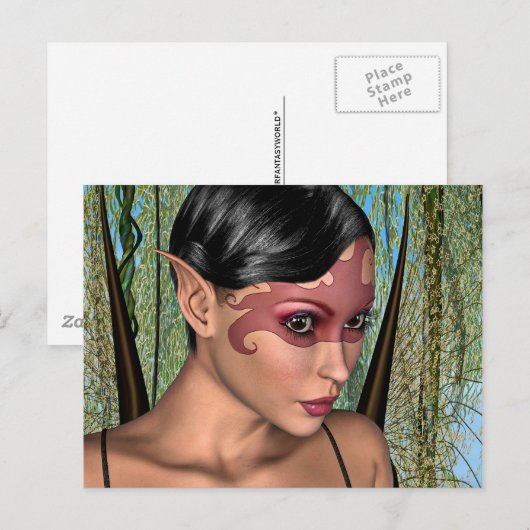 妖精の蝶 ポストカード (正面/裏面)