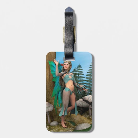 妖精の蝶 ラゲッジタグ (裏面縦)