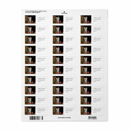 妖精の蝶 ラベル (フルシート)